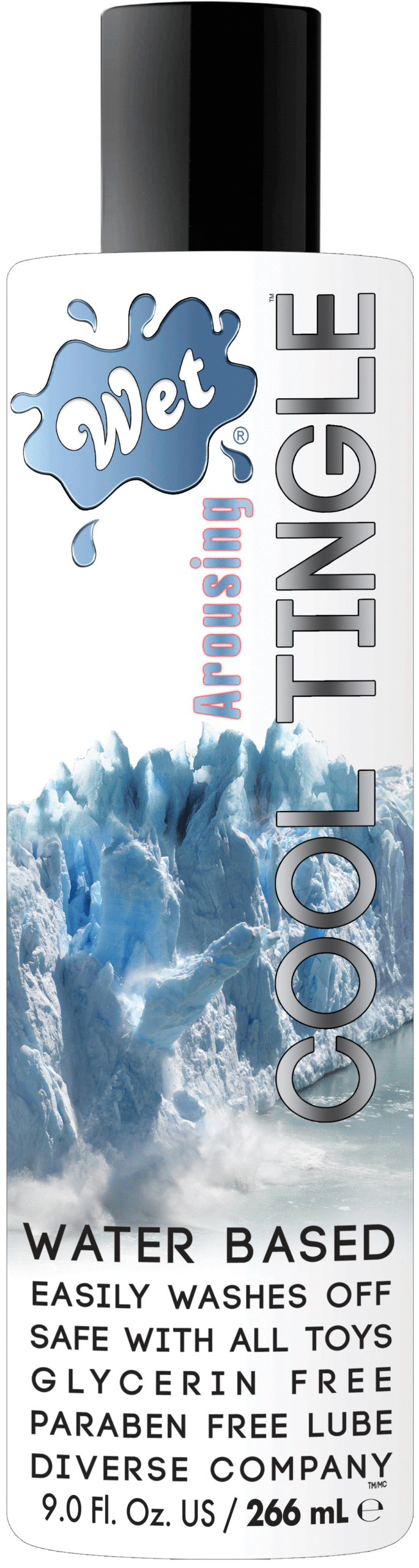 Wet Cool Tingle Water Based Lubricant - 9.0 Fl Oz